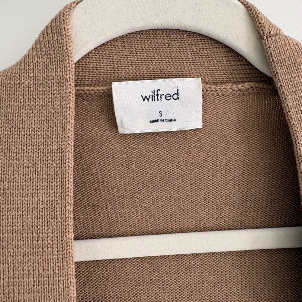 Aritzia Wilfred Merino Wool Cardigan Size SM - Picture 5 of 6